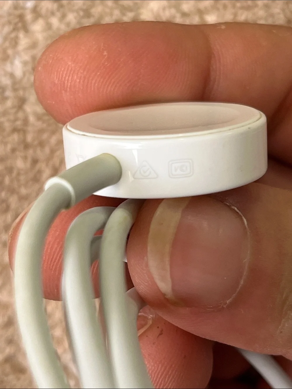 Apple Magnetic Watch Charger Cable - White USB-A